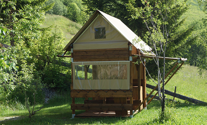 Tente Trappeur Bivouac, Saint-Sorlin-d'Arves, Camping Le Domaine du Trappeur